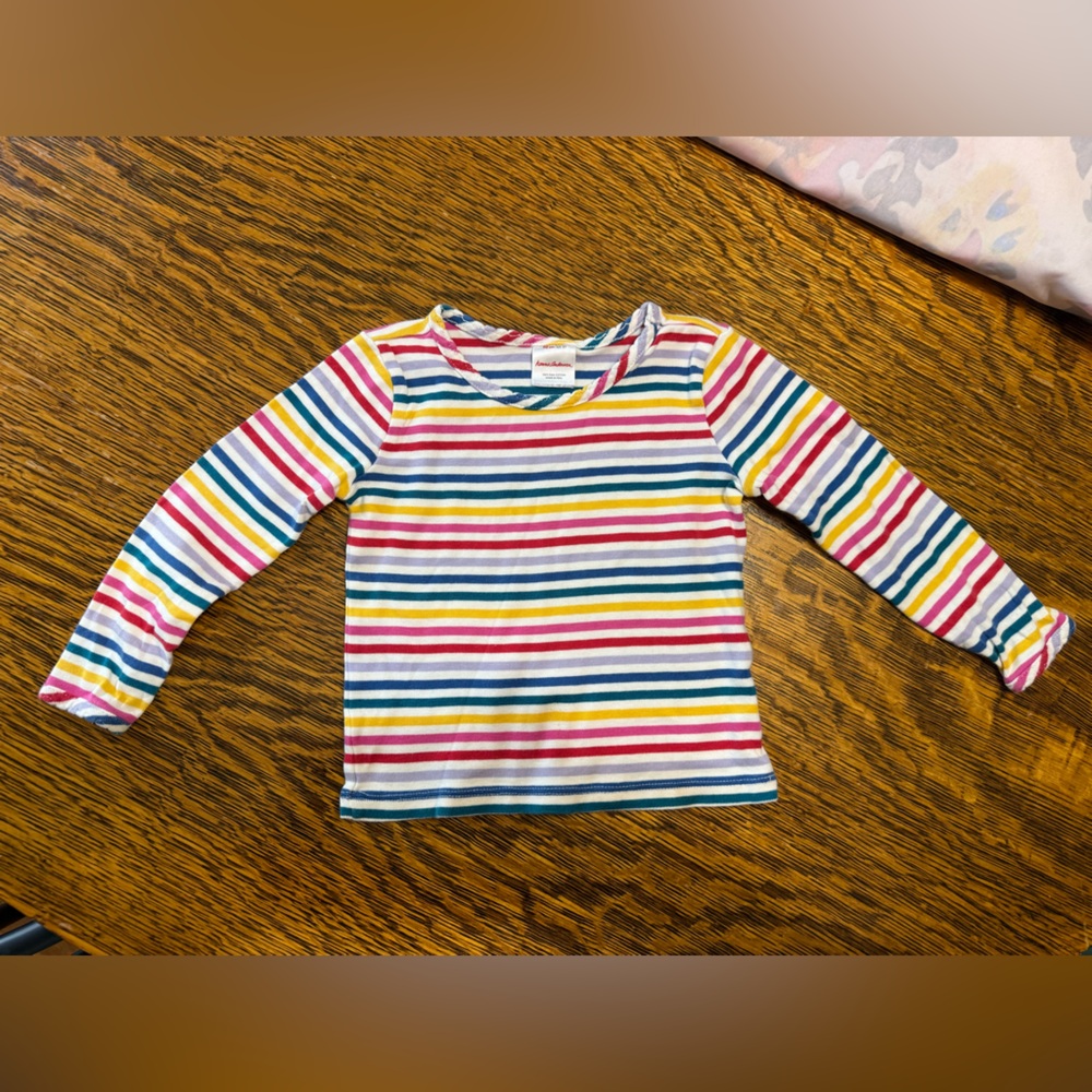 Hanna Andersson Multicolor Striped Kids Shirt 3T 90cm